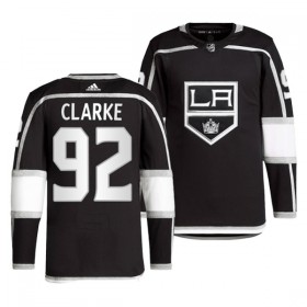 Män Ishockey Los Angeles Kings tröja Brandt Clarke 92 Adidas Svart Authentic